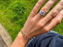 Load image into Gallery viewer, Stunning Ceylon Sapphire and Diamond Ring in Platinum