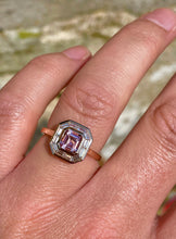 Load image into Gallery viewer, Morganite and diamond ring in 18ct Rose Gold