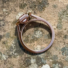 Load image into Gallery viewer, Morganite and diamond ring in 18ct Rose Gold