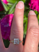 Load image into Gallery viewer, Stunning Asscher Cut Diamond Ring in 18ct Yellow Gold