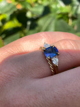 Load image into Gallery viewer, Stunning Royal Blue Ceylon Sapphire and Diamond Ring in 18ct Gold