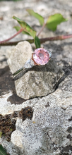 Load image into Gallery viewer, Blush Pink Ceylon Sapphire and Diamond Ring in 18ct Gold