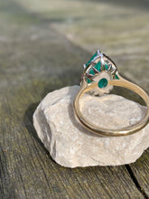 Load image into Gallery viewer, Spectacular 3 Carat Emerald and Diamond Ring