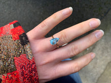 Load image into Gallery viewer, Lovely 3.28 Carat, Pear-Shaped Natural Aquamarine Solitaire Ring