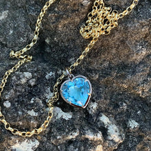 Load image into Gallery viewer, Incredible 8 Carat Heart Shaped Topaz Necklace