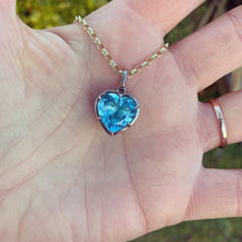 Load image into Gallery viewer, Incredible 8 Carat Heart Shaped Topaz Necklace