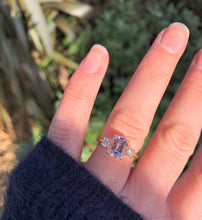 Load image into Gallery viewer, Untreated Pink Topaz and Diamond Ring in 18ct Yellow Gold