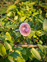 Load image into Gallery viewer, Huge Fine Pink Tourmaline Ring with Pink Sapphire and Diamond Double Halo