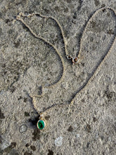 Load image into Gallery viewer, Fine Emerald Necklace in 9ct Gold.
