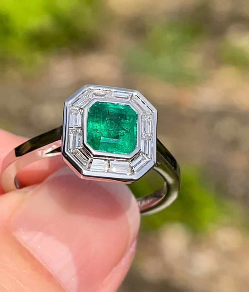 *RESERVED* Incredible Colombian Emerald and Diamond Ring