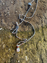 Load image into Gallery viewer, Natural Diamond Solitaire Necklace in 18ct White Gold
