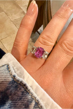Load image into Gallery viewer, Incredible Unheated Pink Sapphire and Diamond Ring
