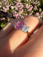Load image into Gallery viewer, Incredible Unheated Pink Sapphire and Diamond Ring
