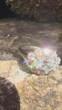 Load and play video in Gallery viewer, East-West Diamond Cluster Ring in Platinum.
