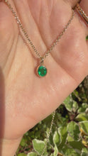 Load and play video in Gallery viewer, Fine Emerald Necklace in 9ct Gold.

