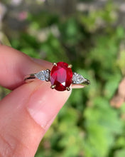 Load image into Gallery viewer, * SALE * Fine Ruby and Diamond Ring In Platinum and 18ct Yellow Gold
