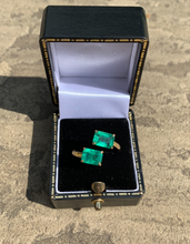 Load image into Gallery viewer, Emerald Torque Ring in 18ct Gold
