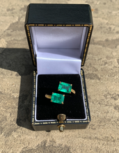 Load image into Gallery viewer, Emerald Torque Ring in 18ct Gold
