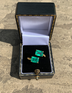 Emerald Torque Ring in 18ct Gold